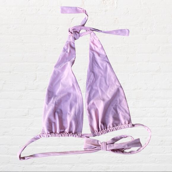 NEW Westley Swimwear pink halter bikini top - Picture 1 of 3